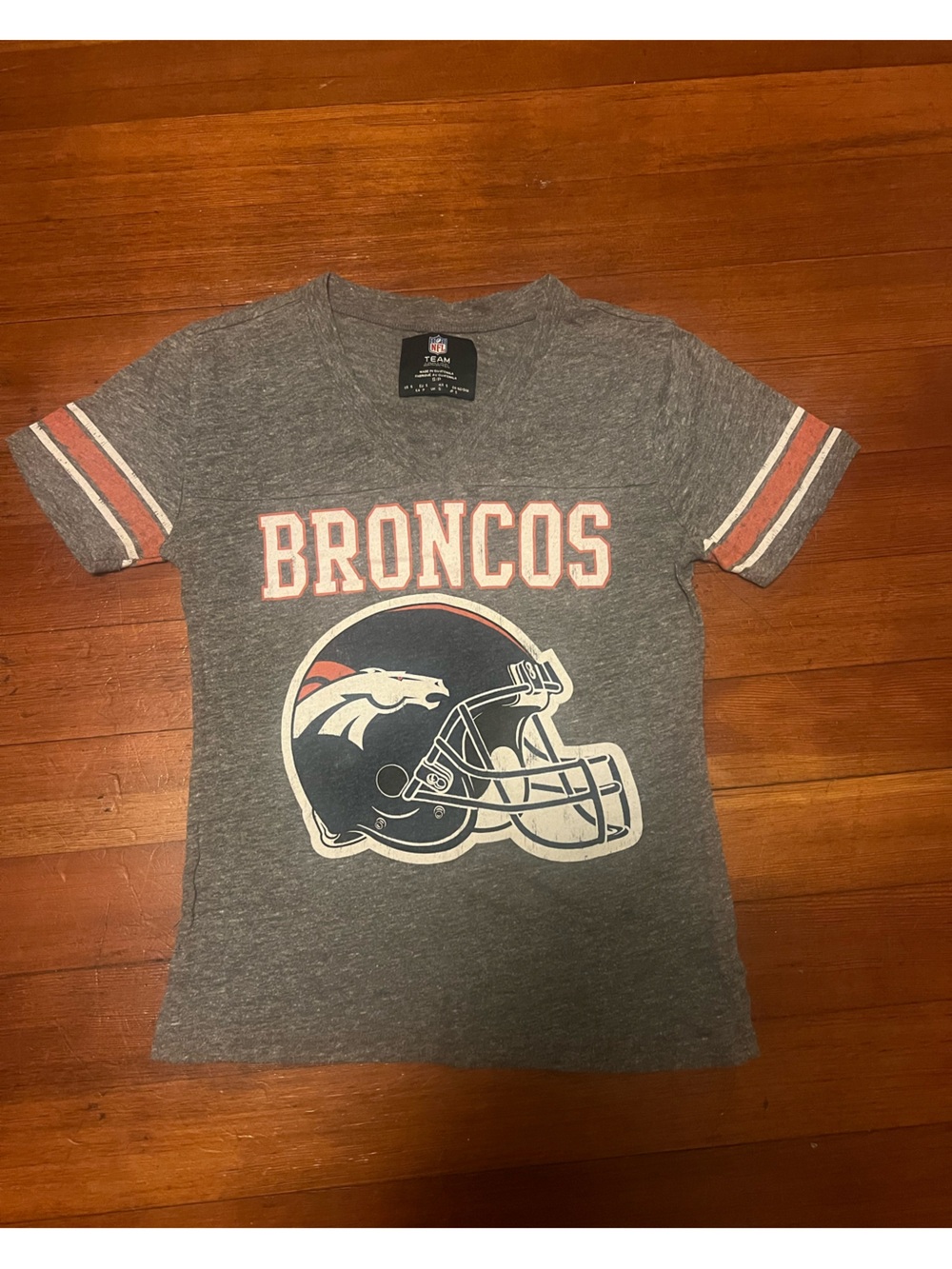 NFL Denver Broncos Heather Gray Tee